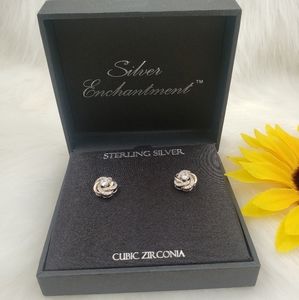 Sterling silver earrings jewelry accessories.